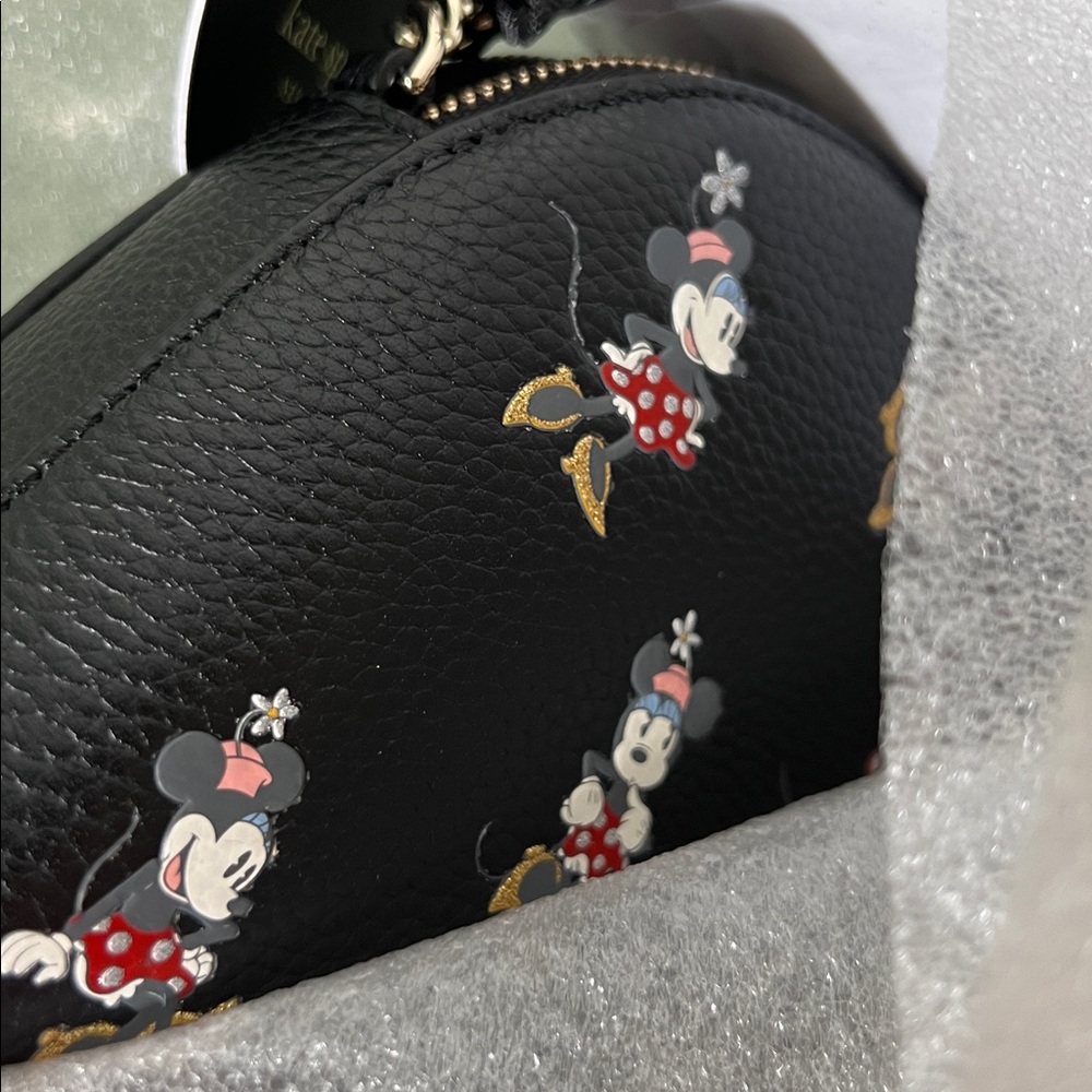 Brand New Kate Spade Minnie Mouse Double Zip Crossbody Purse - Picture 14 of 16